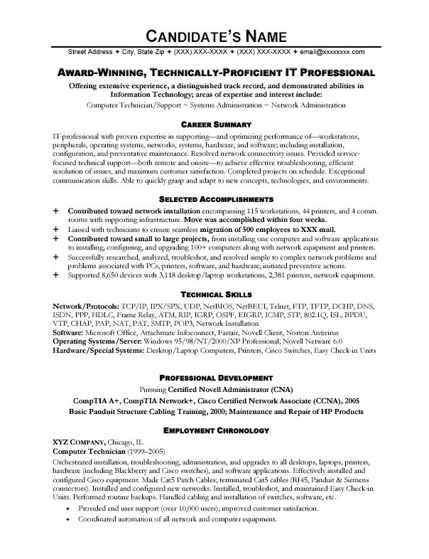 Video resume example